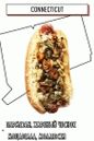 cachorro-quente com parmesão, alho frito, mussarela, amêijoas