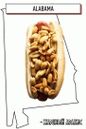 cachorro quente de amendoim torrado