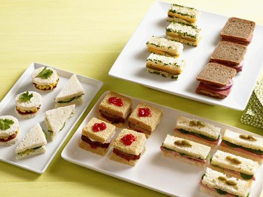 Foto de 50 receitas de mini sanduíches de chá britânicos