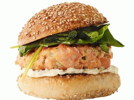 Hambúrguer com salmão defumado (no 44)