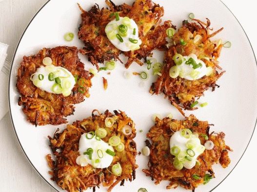 35. Panquecas de batata com queijo