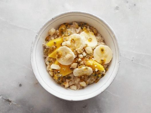 Sonho tropical: maracujá, banana, manga e macadâmia