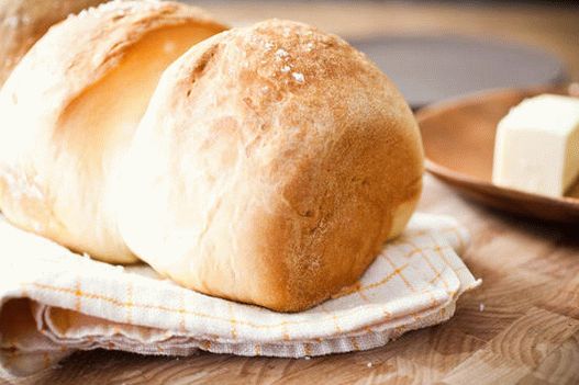 Foto pão branco no forno