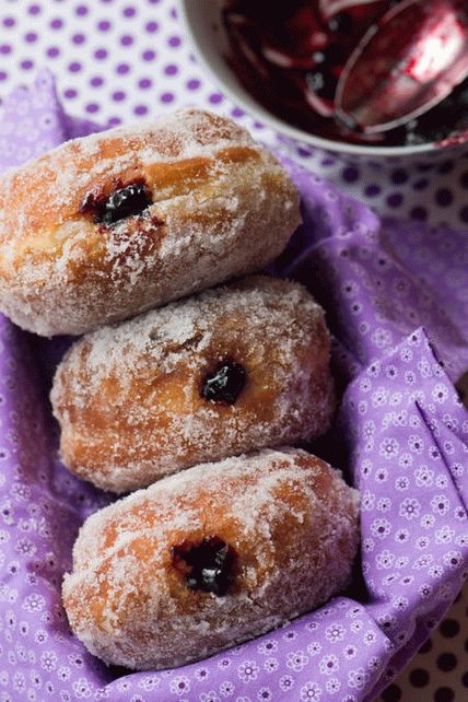 Foto dos donuts de Berlim