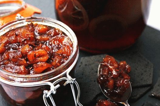 Foto de maçã verde e chutney de gengibre