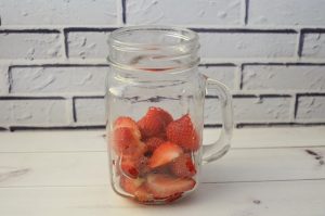 Pudim de morango Chia