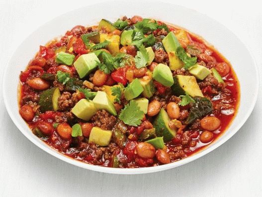Foto do Chile com carne e abobrinha