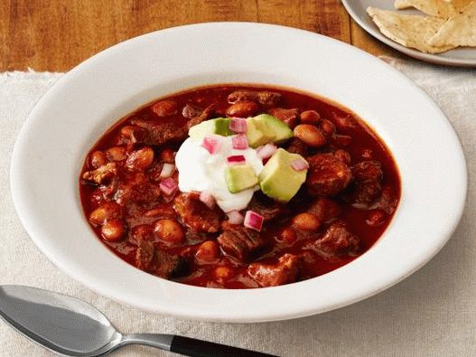 Foto do Chile com carne de porco