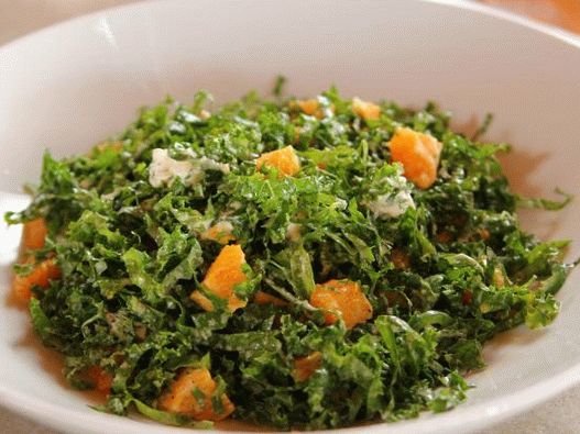 Foto de salada cítrica de couve