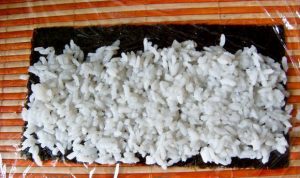 Rolos de Sushi sem nori