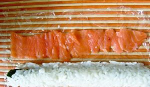 Rolos de Sushi sem nori