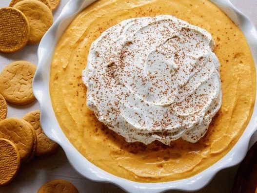Molho para fotos com sabor de torta de abóbora