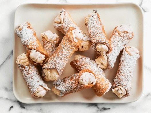 Photo Cannoli caseiro com queijo ricota