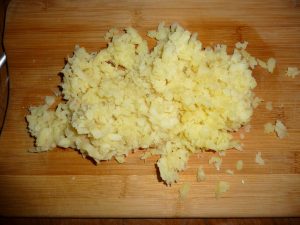 Panquecas de batata com creme azedo