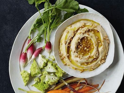 Fotografia de prato - Hummus clássico