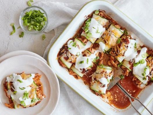 Foto de enchiladas de abobrinha