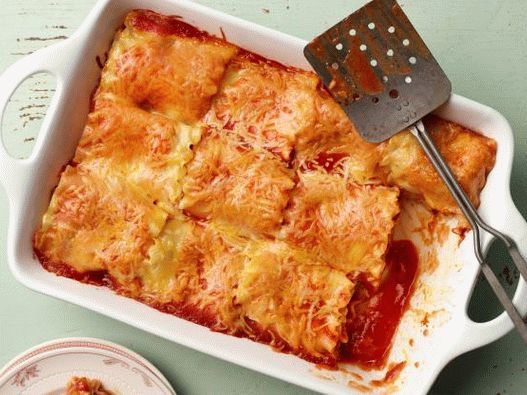 Foto de enchiladas com teste para lasanha