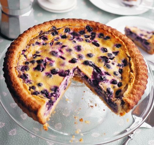 Foto torta de mirtilo finlandesa