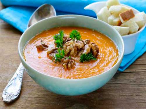 Sopa de abóbora francesa