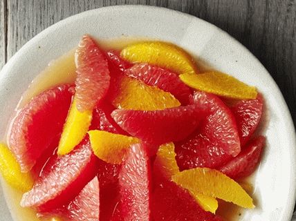 Foto salada de frutas cítricas