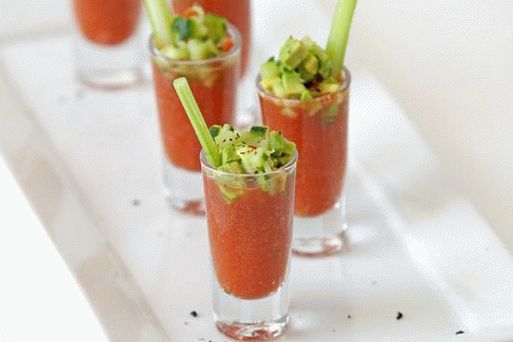 Foto de gaspacho com pimentão