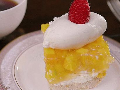 Foto de uma torta de creme havaiana