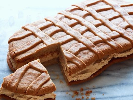 Biscoitos de sanduíche de manteiga de amendoim gigante foto