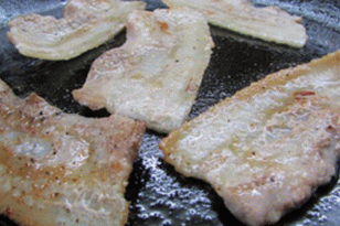 Ovos fritos com bacon