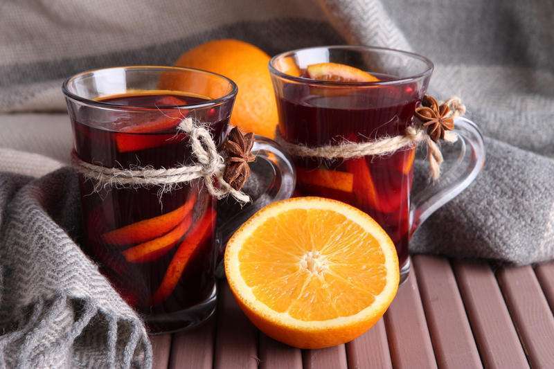Vinho quente com chá verde