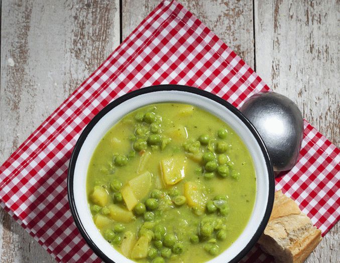 Sopa de ervilha "de uma nova maneira"