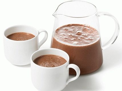 Foto quente de chocolate grosso