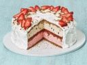 Bolo de Sorvete de Morango