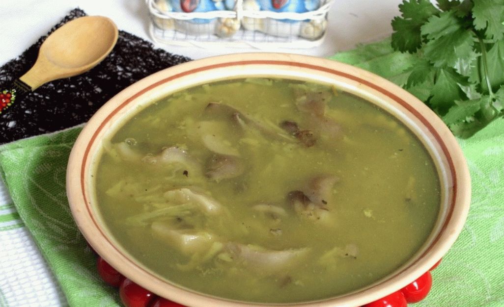 Sopa de cogumelos de acordo com Mikhailov