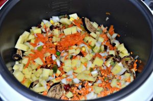 Sopa de legumes grossos