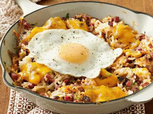 Foto de Hashbrown com carne enlatada