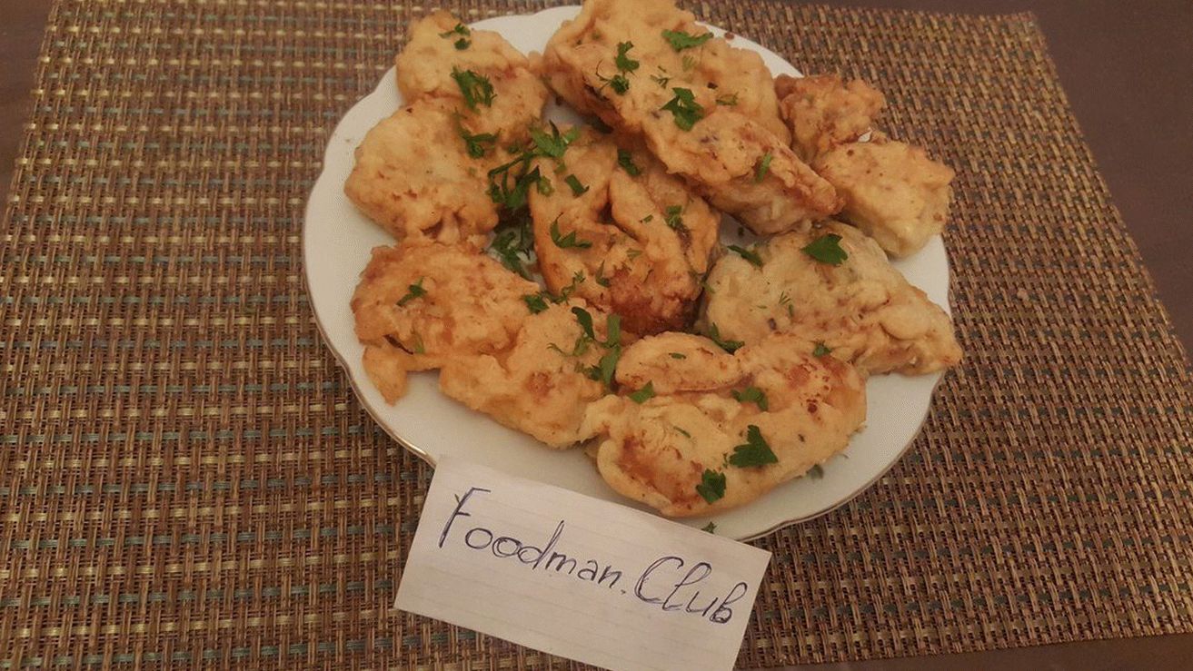 Pescada em massa: vídeo de receita