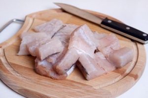 Pescada em massa de queijo