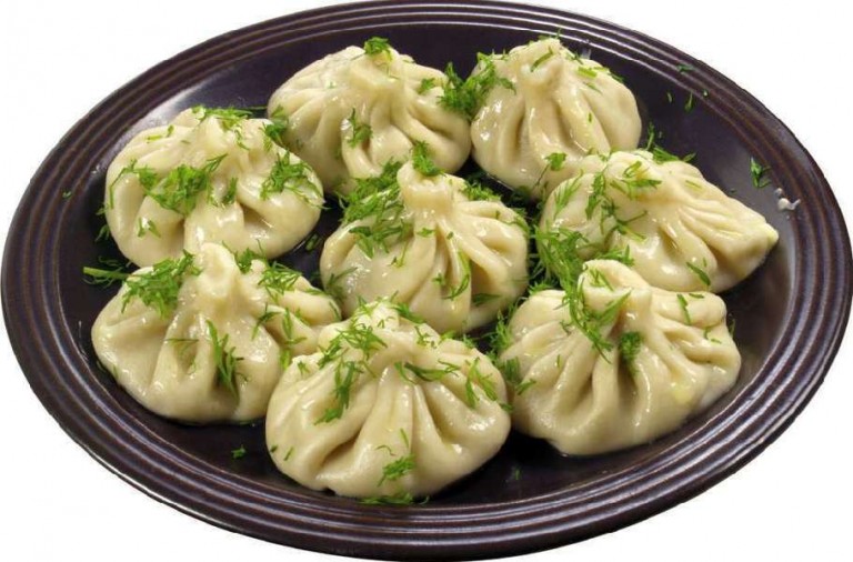 Khinkali com queijo Suluguni