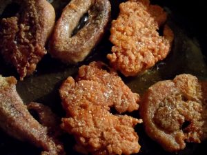 Caviar de pique frito