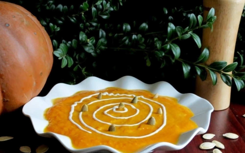 Sopa de Abóbora de Gengibre