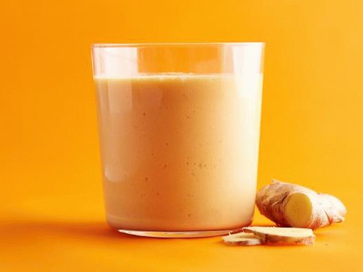 Foto batido de iogurte e abóbora
