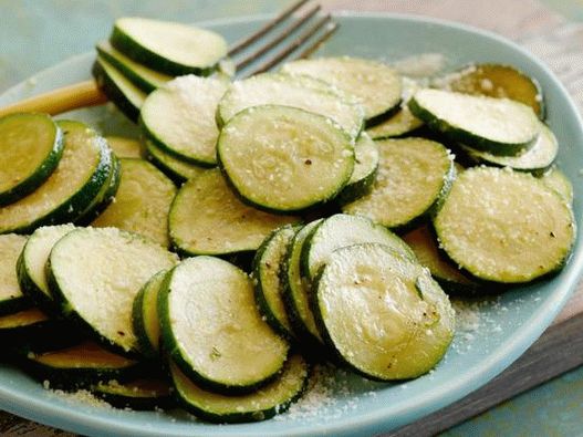 Fotos de abobrinha preparadas por fritura rápida
