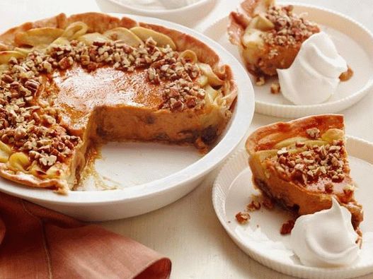 Foto Como fazer torta de abóbora com maçã e nozes