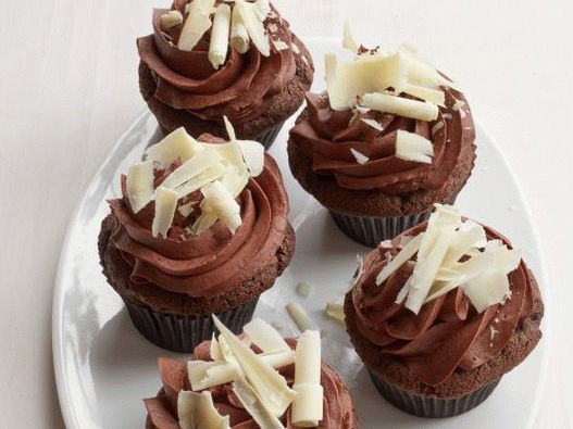 Cupcake de foto com recheio de chocolate