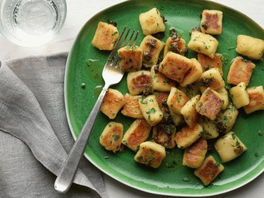Foto nhoque de batata com couve-flor