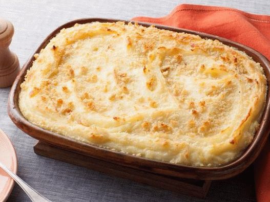 Foto Purê de batatas com queijo e crosta assada crocante
