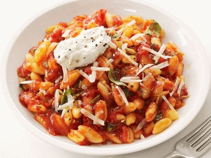 Foto de Cavatelli com molho de tomate e ricota