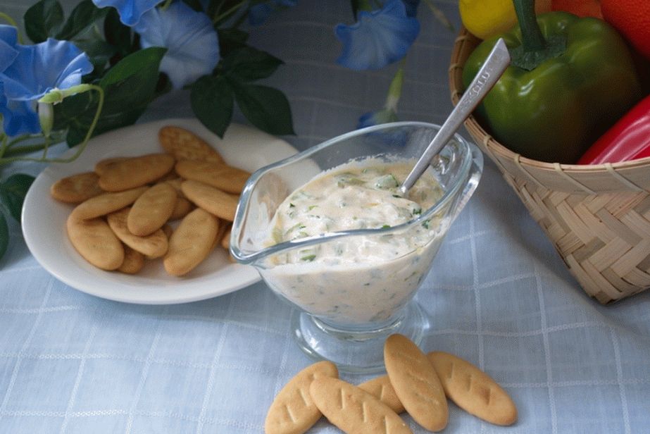 Molho de Kefir com ervas