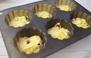 Cupcakes de cranberry