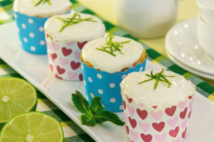 Muffins de creme de limão